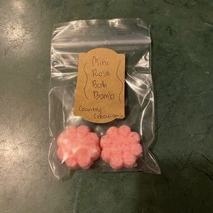 Mini rose bath balms
